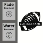 Custom American Football Metal Sign