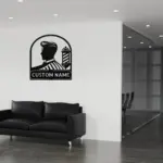 Custom Barber Shop Metal Sign