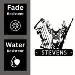 Custom Deer Hunting Metal Sign
