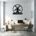 Custom Fancy Windmill Metal Sign