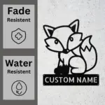 Custom Fox Metal Sign
