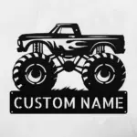 Custom Monster Truck Metal Sign