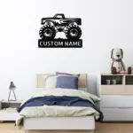 Custom Monster Truck Metal Sign