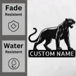 Custom Panther Metal Sign