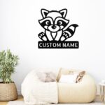 Custom Raccoon Metal Sign
