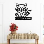 Custom Raccoon Metal Sign