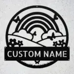 Custom Rainbow Metal Sign