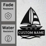 Custom Sailing Boat Metal Sign