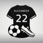 Custom Soccer Jersey Metal Sign