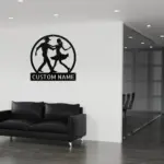 Personalized Couple Dancing Metal Sign