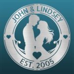 Personalized Couple Metal Wall Art Sign