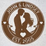 Personalized Couple Metal Wall Art Sign