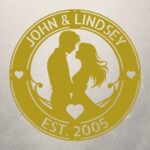 Personalized Couple Metal Wall Art Sign