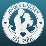 Personalized Couple Metal Wall Art Sign