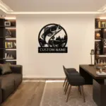 Personalized Jumping Fish Metal Sign