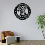 Personalized Pointer Dog Metal Sign