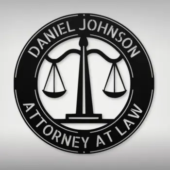Custom Law Firm Metal Sign