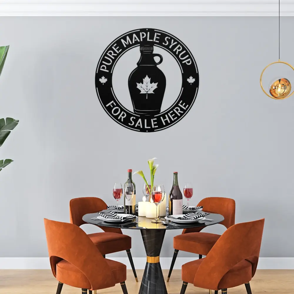 Custom Maple Syrup Metal Sign