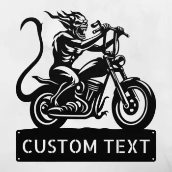 Custom Screaming Demon Sign