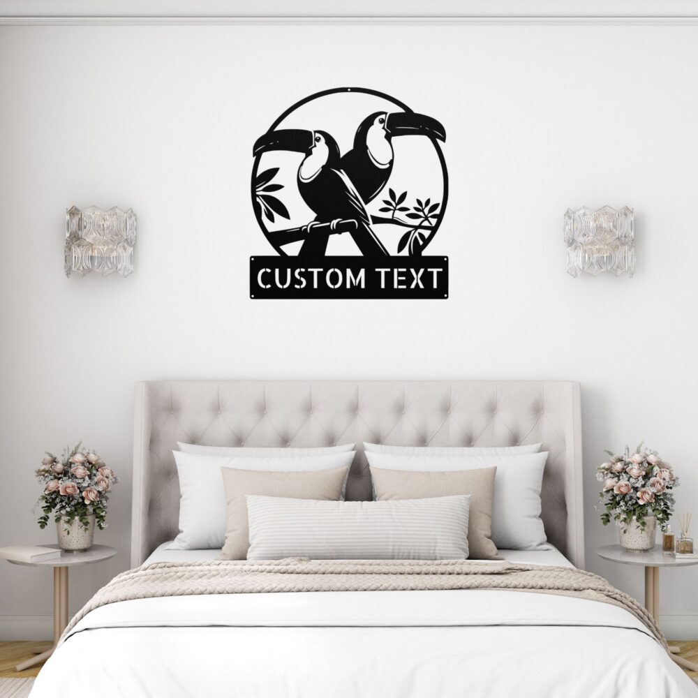 Customized Toucan Bird Metal Sign