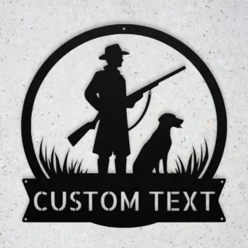 Personalized Hunter Dog Metal Sign