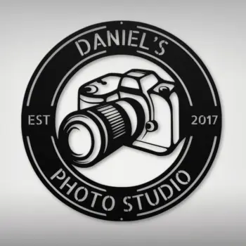 Personalized Photo Camera Metal Sign