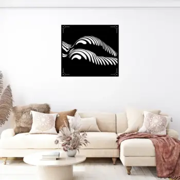 Abstract Lying Female Figure Metal Art