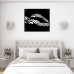 Abstract Lying Female Figure Metal Art