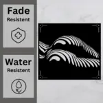 Abstract Lying Female Figure Metal Art