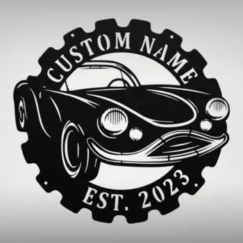 Custom 3d Classic Car Metal Sign