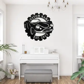 Custom 3d Classic Car Metal Sign