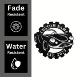 Custom 3d Classic Car Metal Sign