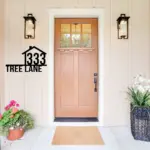 Custom Address Metal Sign