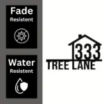 Custom Address Metal Sign