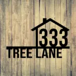 Custom Address Metal Sign