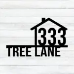 Custom Address Metal Sign