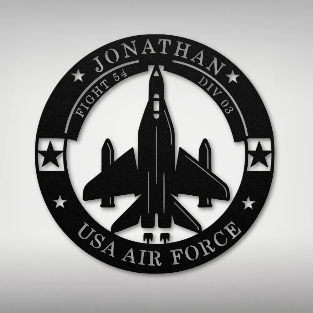 Custom Air Force Metal Sign Custom Air Force Metal Sign