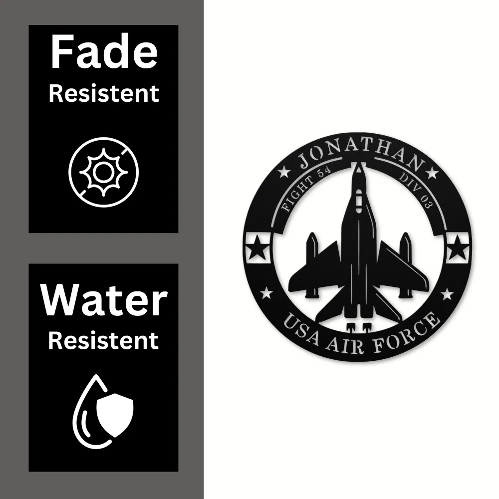 Custom Air Force Metal Sign Custom Air Force Metal Sign