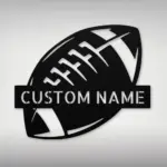 Custom American Football Metal Sign