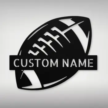 Custom American Football Metal Sign