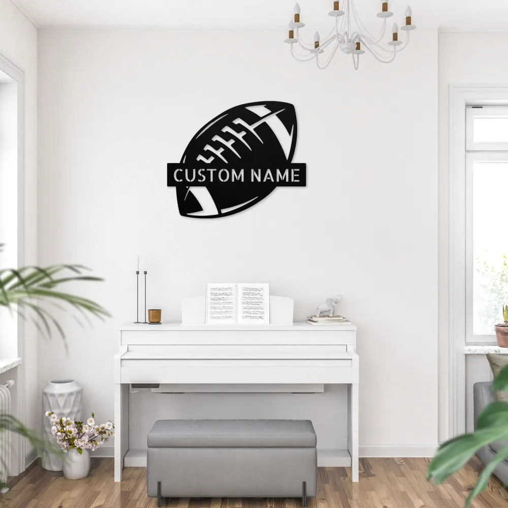 Custom American Football Metal Sign Custom American Football Metal Sign