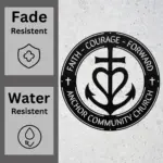 Custom Anchor Community Church Sign
