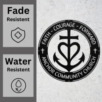 Custom Anchor Community Church Sign