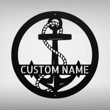 Custom Anchor Metal Sign