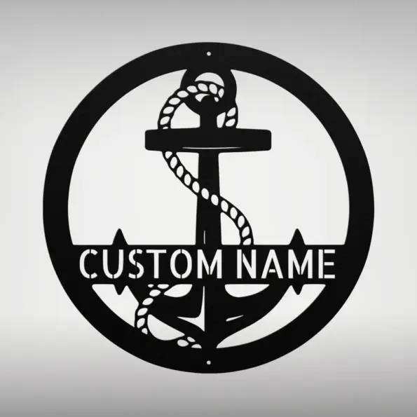 Custom Anchor Metal Sign