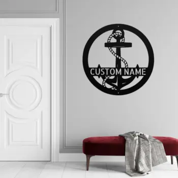 Custom Anchor Metal Sign