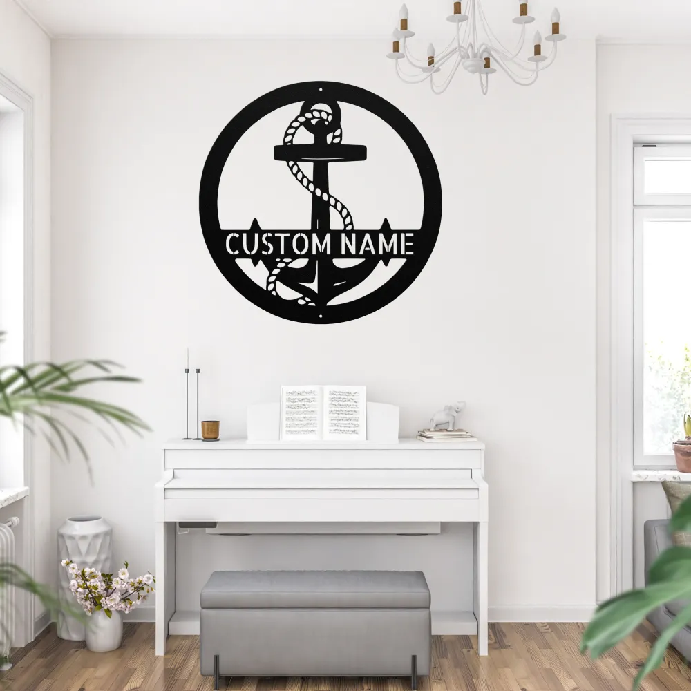 Custom Anchor Metal Sign Custom Anchor Metal Sign