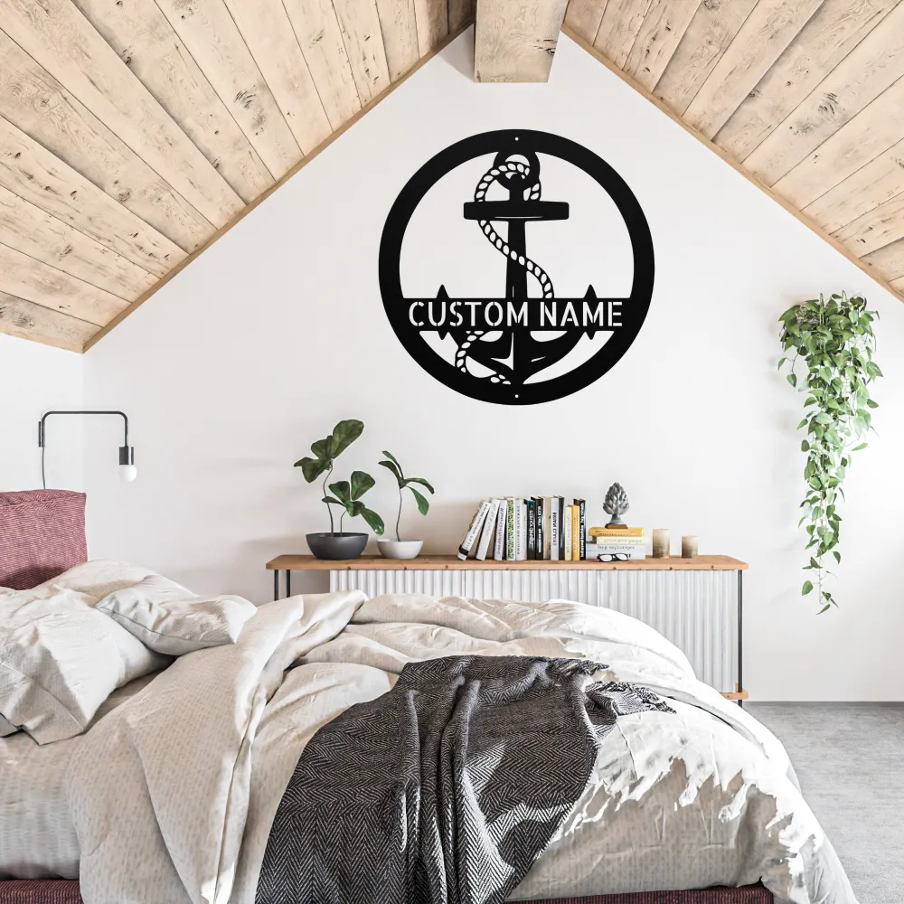 Custom Anchor Metal Sign Custom Anchor Metal Sign