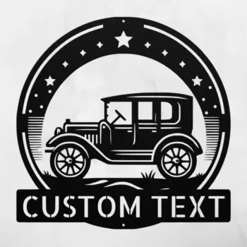 Custom Ancient Car Metal Sign