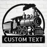 Custom Ancient Train Metal Sign